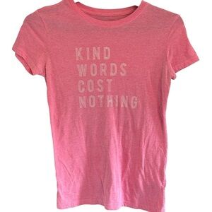 Free State Kind Words Cost Nothing Size Medium Pink Aeropostale Teacher